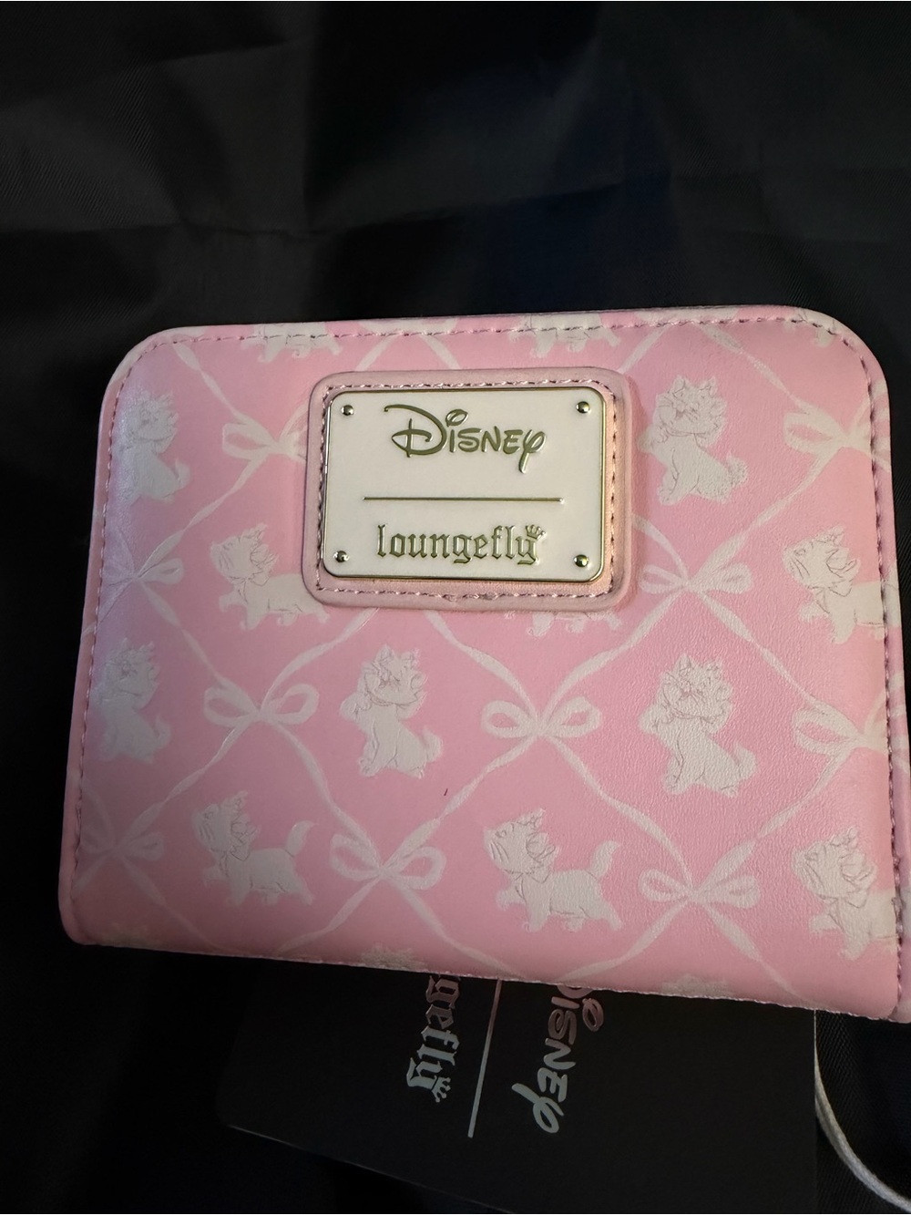 Loungefly Pink Marie Pattern Kids Zip Wallet